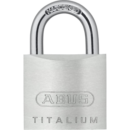 Cylinder padlock, 54TI/30 lock tag, pack of 12, silver.