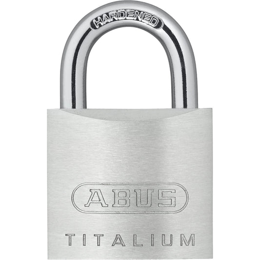 Cylinder padlock, 54TI/30 lock tag, pack of 12, silver.