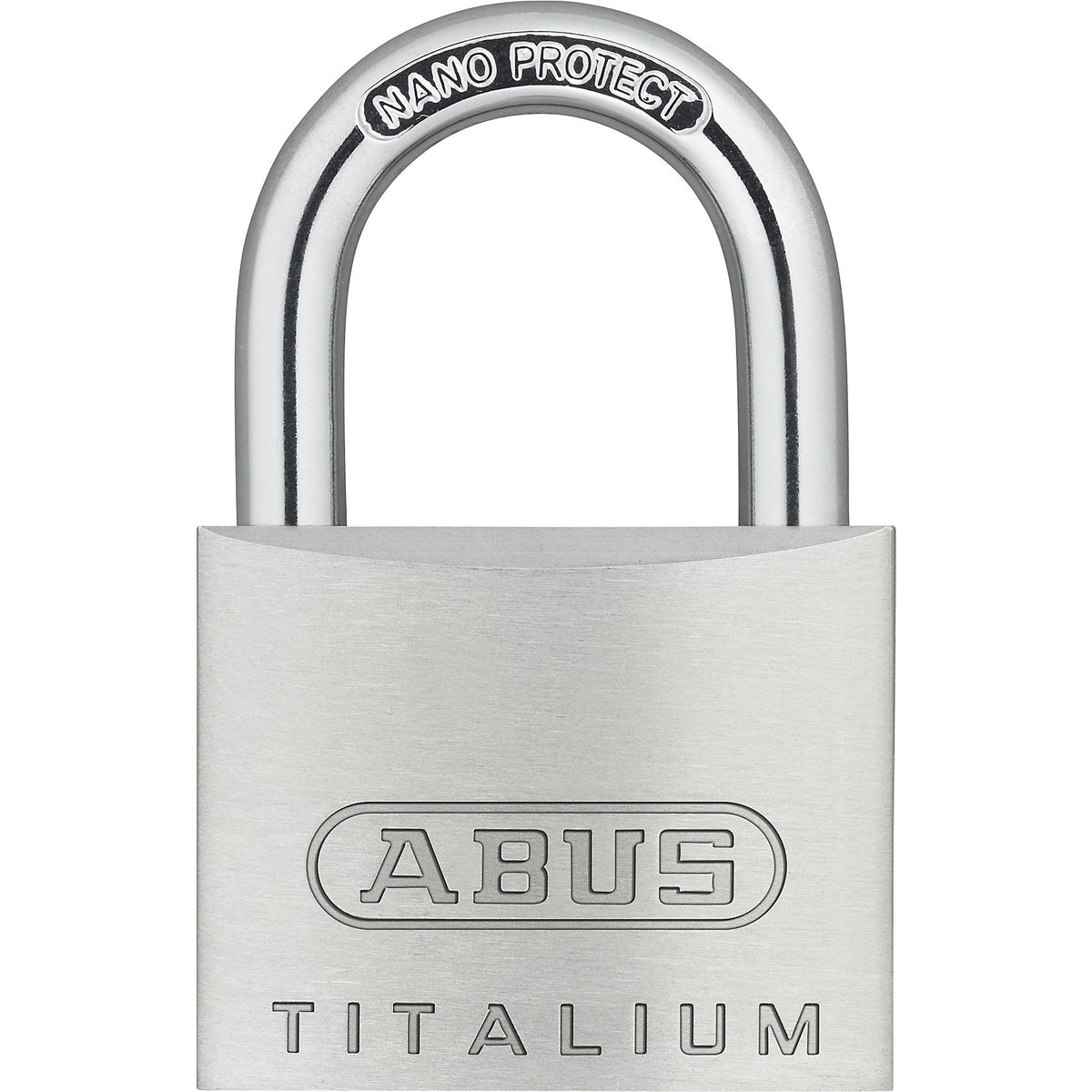 Cylinder padlock, 64TI/40 lock tag, pack of 12, silver.
