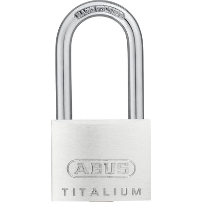 Cylinder padlock, 64TI/40HB40, pack of 3, silver.