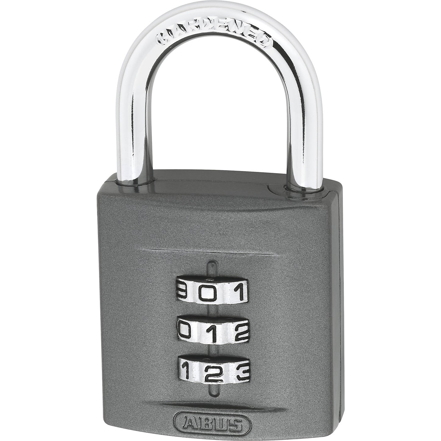 Combination lock, 158/40 B/DFNLI, pack of 3, black.