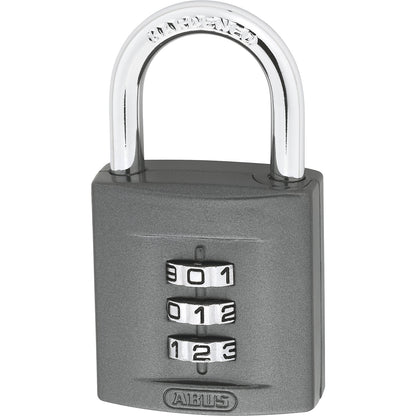 Combination lock, 158/40 B/DFNLI, pack of 3, black.
