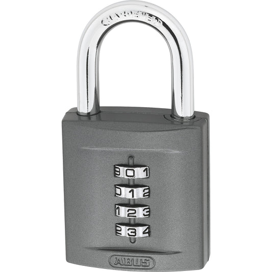 Combination lock, 158/50 B/SB, pack of 3, black.