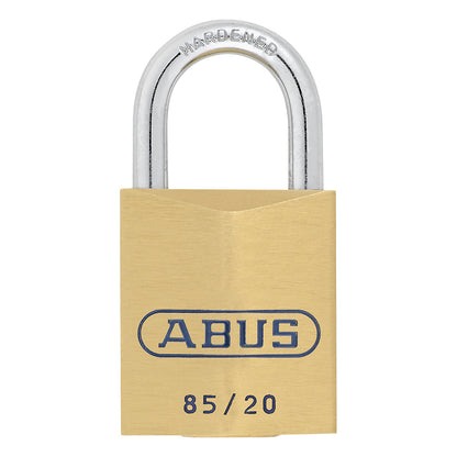 Padlock, 85/20 lock tag, pack of 6, brass.