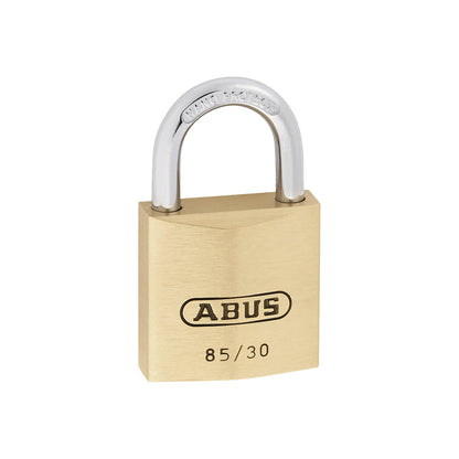 Padlock, 85/30 lock tag, pack of 6, brass.