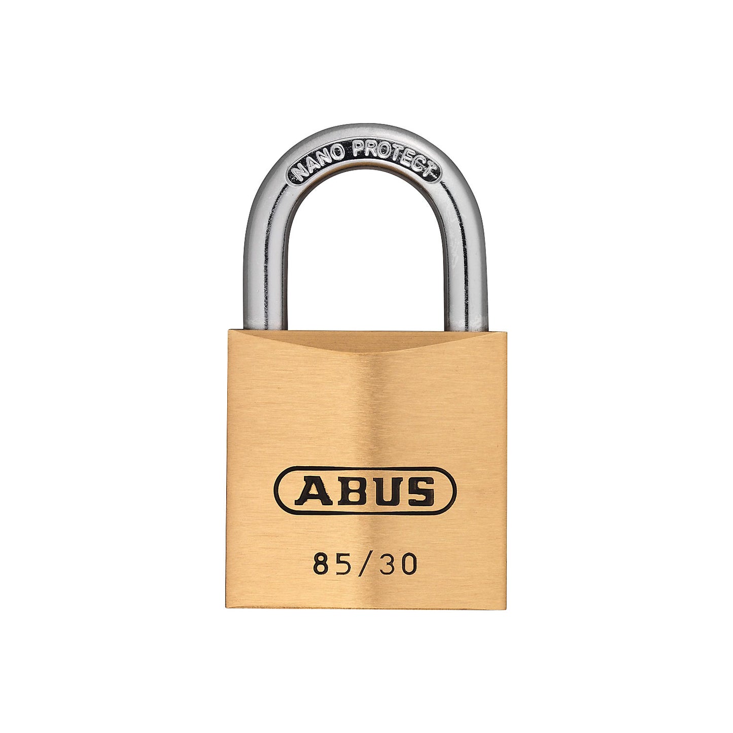 Padlock, 85/30 lock tag, pack of 6, brass.