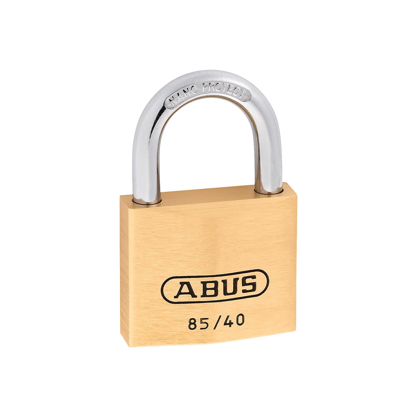 Padlock, 85/40 lock tag, pack of 6, brass.