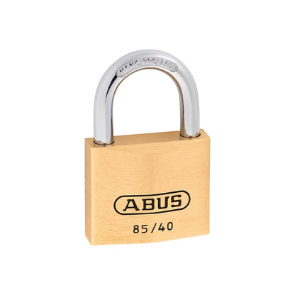 Padlock, 85/40 lock tag, pack of 6, brass.