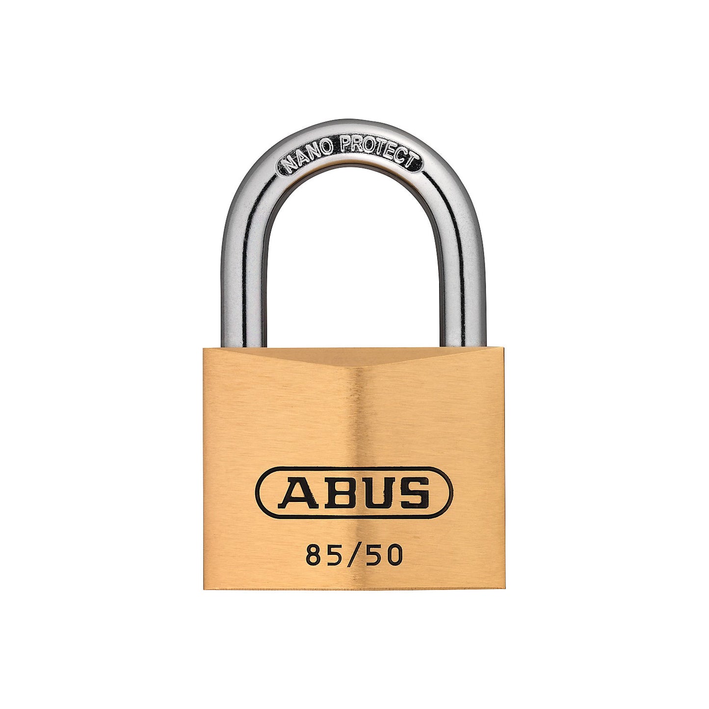 Padlock, 85/50 lock tag, pack of 6, brass.