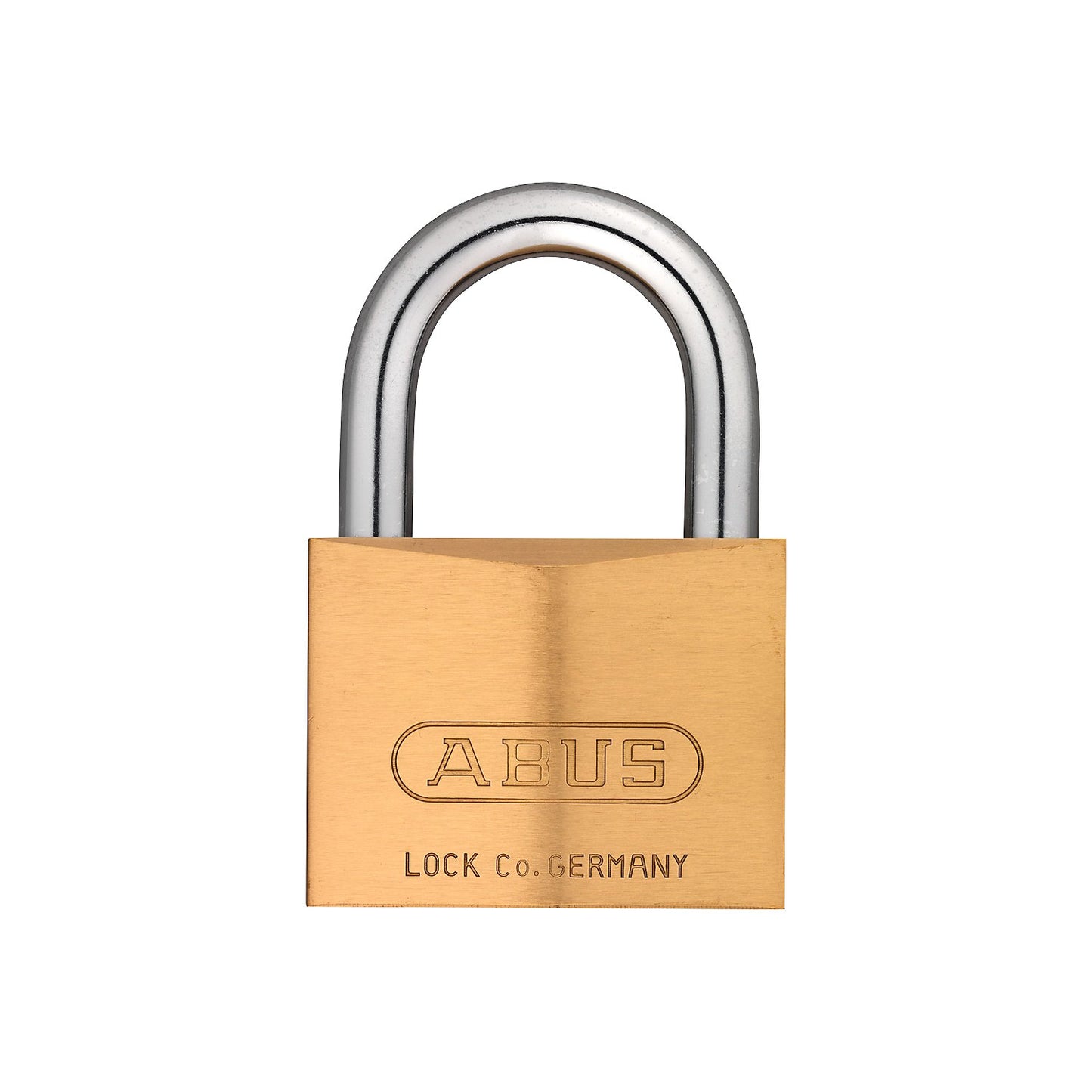 Padlock, 85/60 lock tag, pack of 3, brass.