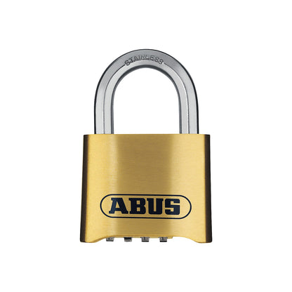 Combination lock, 180IB/50 B/SB, pack of 6, brass.