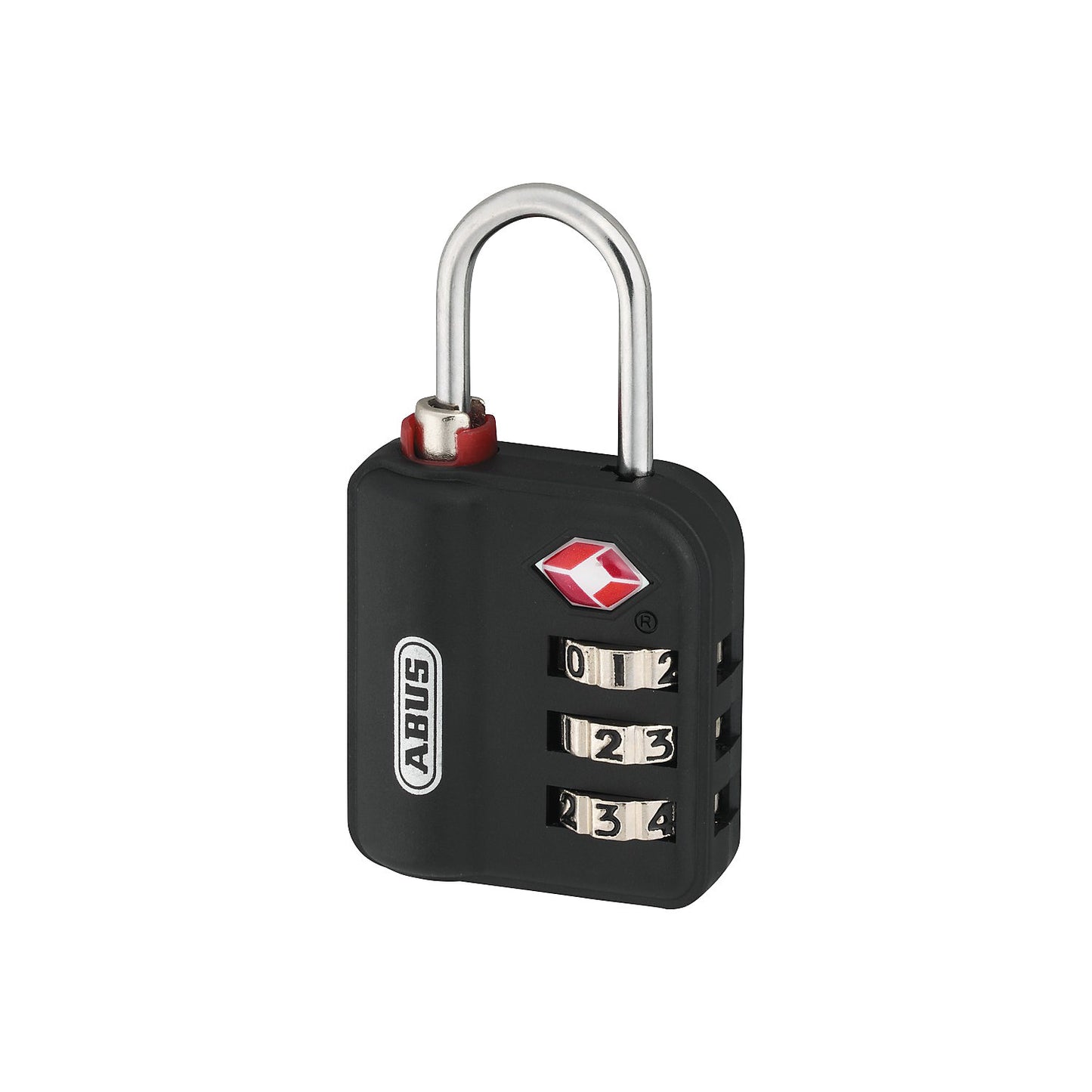 Luggage lock, 147TSA/30 B, pack of 12, black.