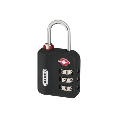 Luggage lock, 147TSA/30 B, pack of 12, black.