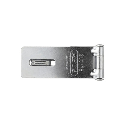 Hasp, 200/75 B/SB, pack of 6, silver.