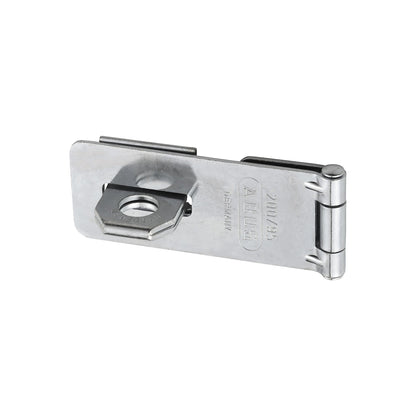 Hasp, 200/95 B/SB, pack of 6, silver.