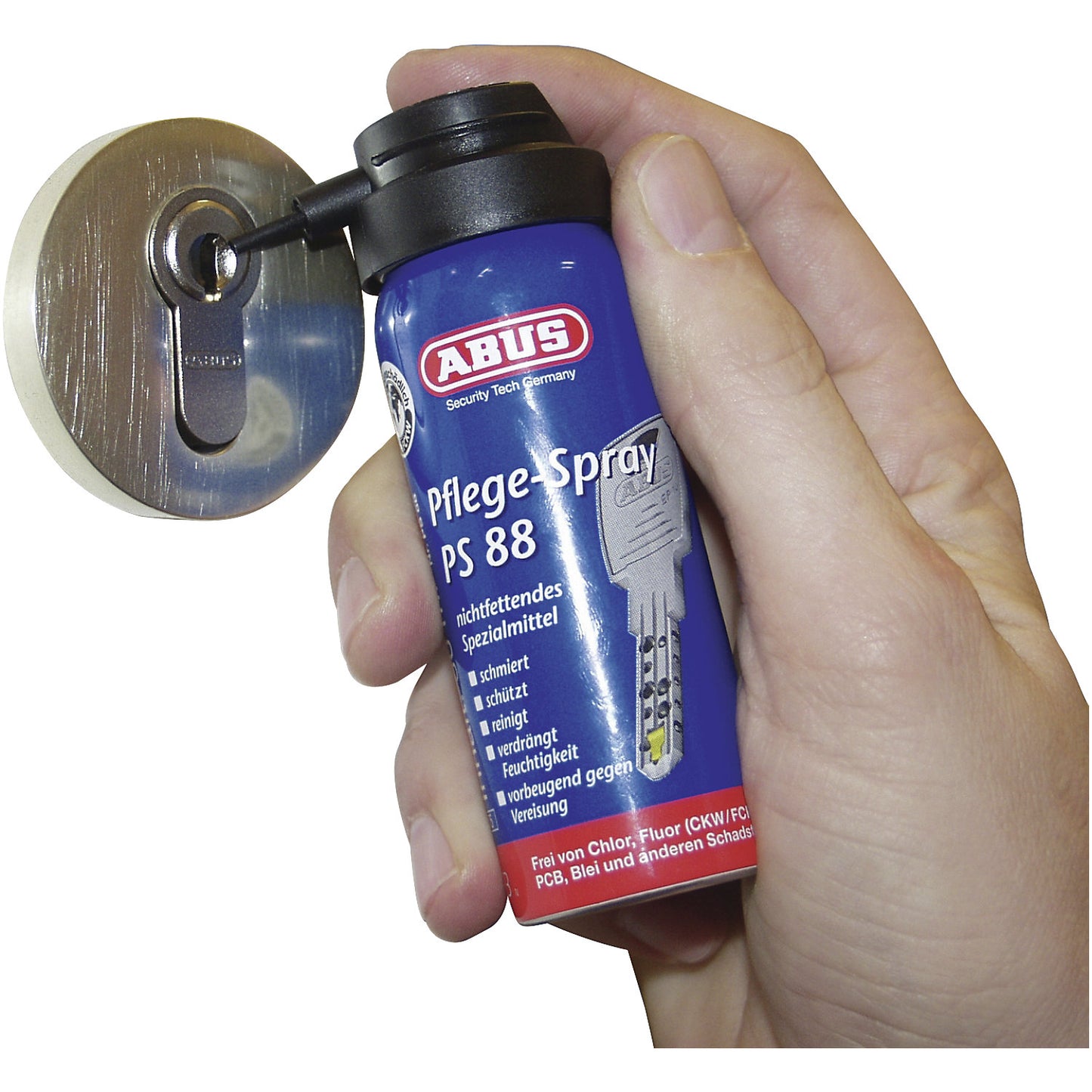 Door lock maintenance spray PS88, pack of 24, with de-icer.