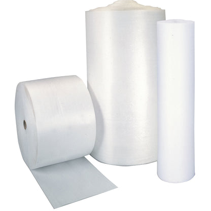 PE foam film, 1 mm thick, width 900 mm, length 250 m.
