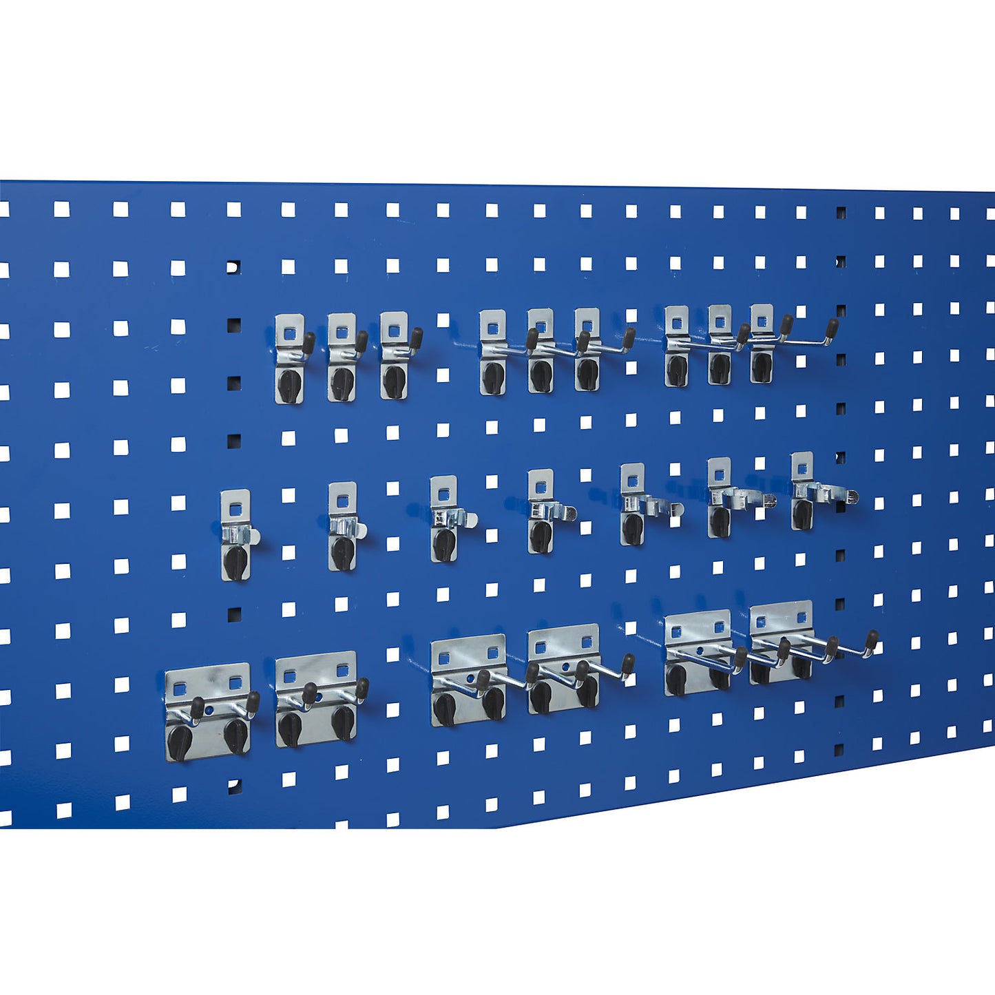 Perforated panel set, complete set: perforated panel + 22 tool holders, HxW 457 x 1524 mm.