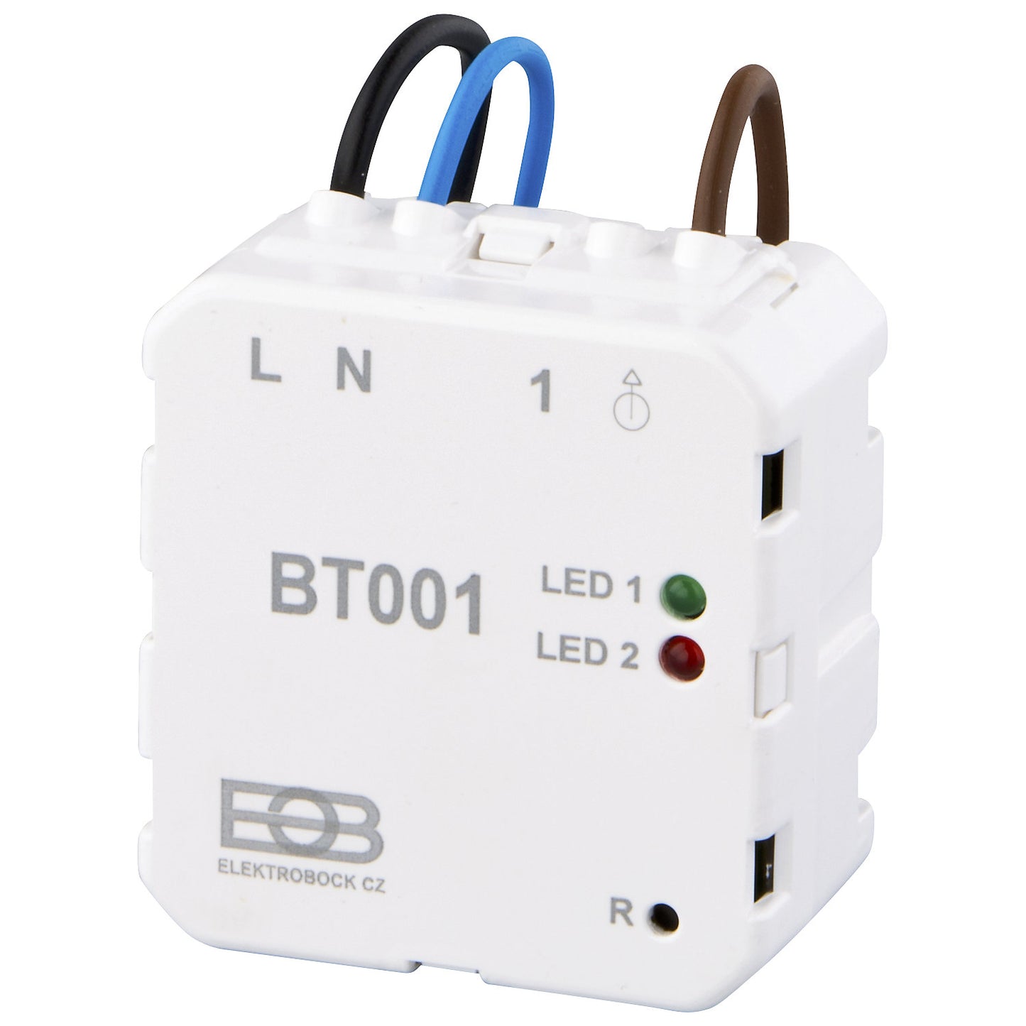 BT001 wireless auxiliary receiver, flush mounted module, for wireless room thermostat.