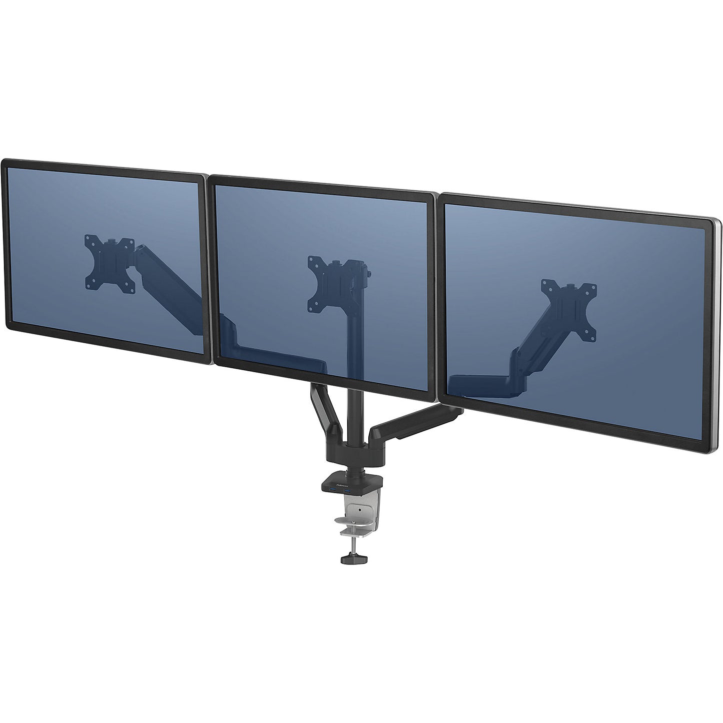 PLATINUM SERIES monitor arm, triple arm for 3 monitors, black.