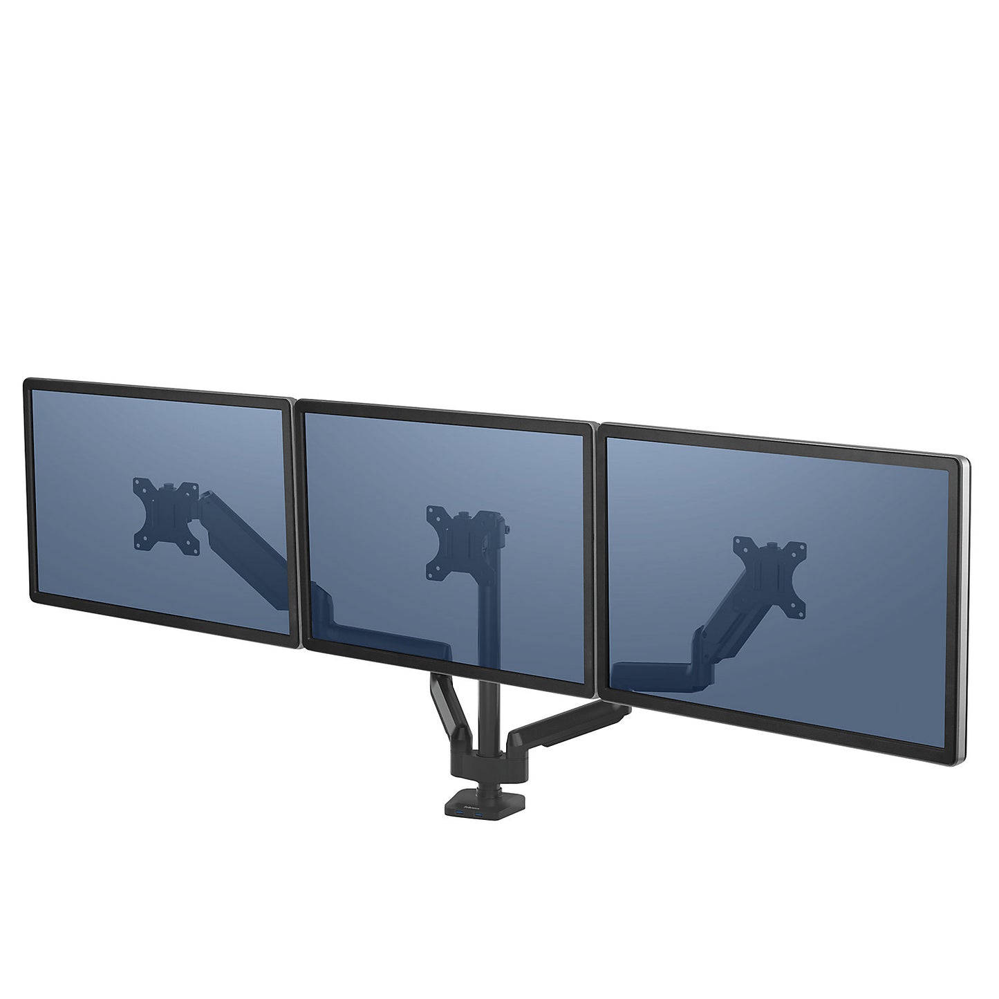 PLATINUM SERIES monitor arm, triple arm for 3 monitors, black.