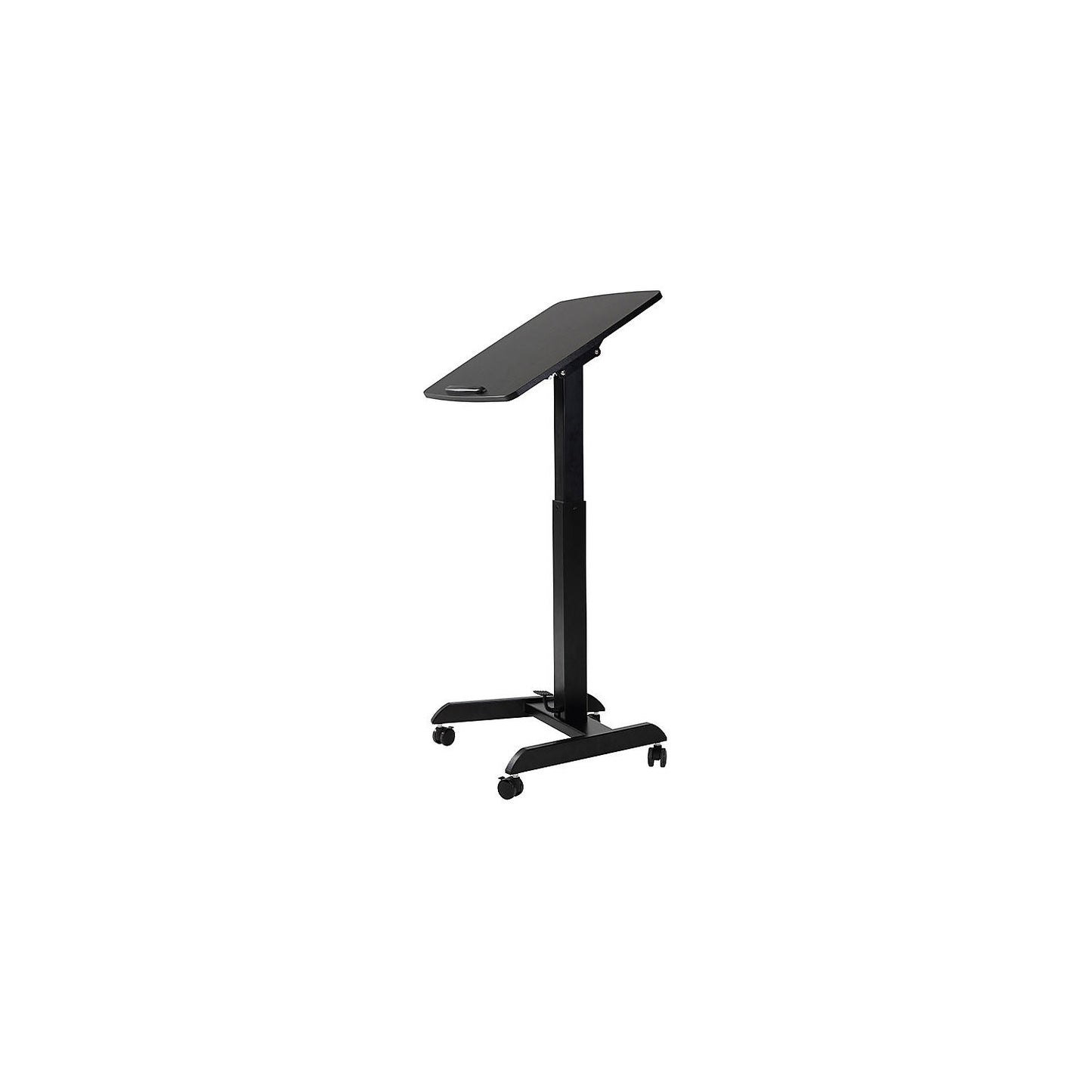 Height-adjustable desk Sun-flex Easydesk Pro, single-column side table, black.