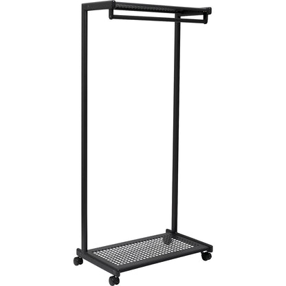 MAULbolero coat stand, HxWxD 1660 x 780 x 460 mm, mobile, matt black.