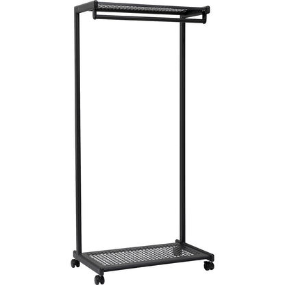 MAULbolero coat stand, HxWxD 1660 x 780 x 460 mm, mobile, matt black.