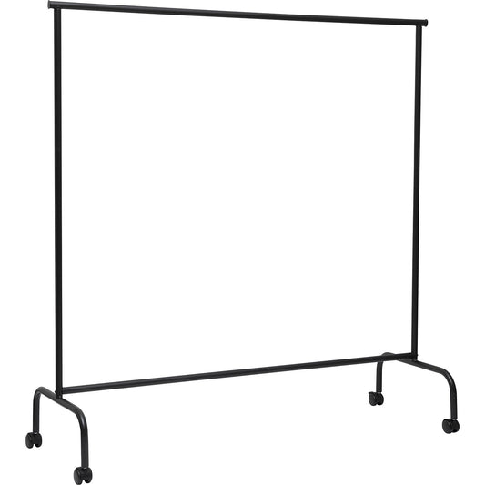 MAULlimbo coat stand, HxWxD 1560 x 1510 x 500 mm, mobile, matt black.