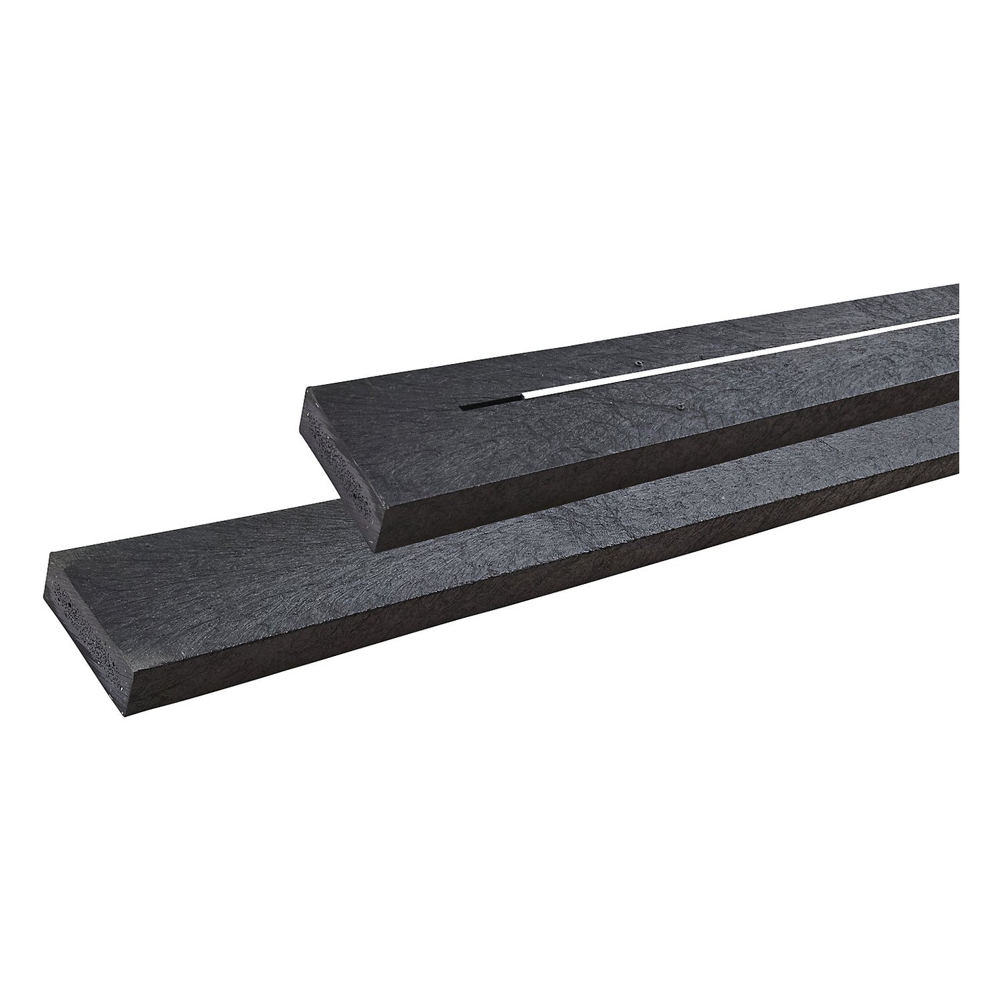 Picnic bench for 6 people, length 1770 mm, plastic, black, with backrest.
