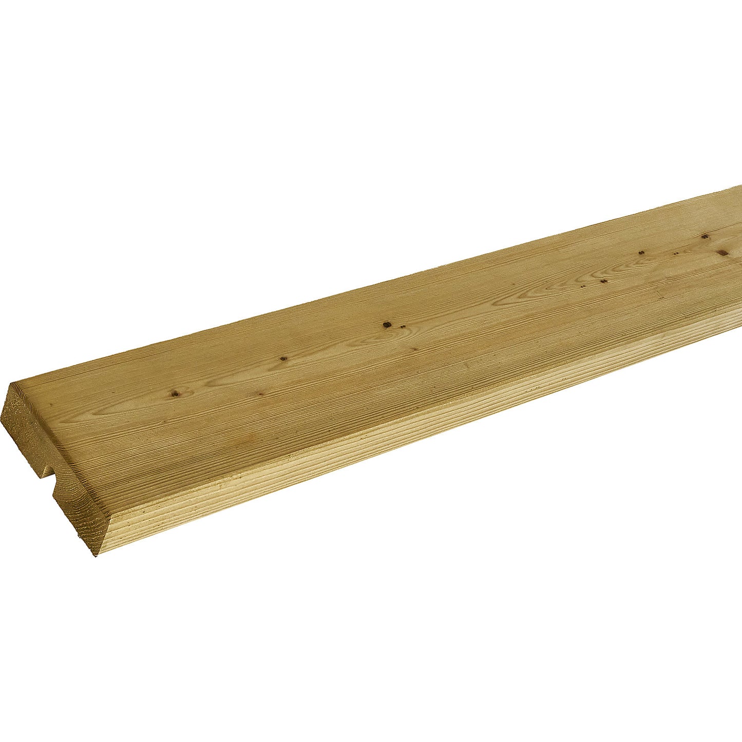 Bench set, certified pine wood, natural, with back rest.