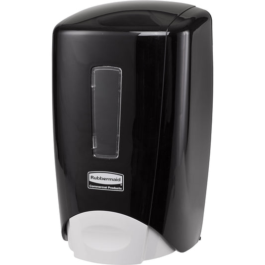 FLEX™ soap dispenser, filling quantity 0.5 l, black plastic.