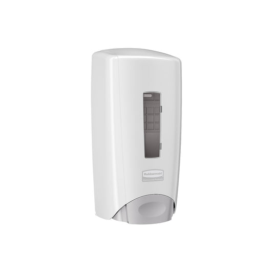 FLEX™ soap dispenser, filling quantity 1.3 l, white plastic.