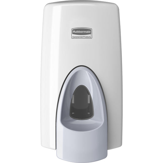 Foaming soap dispenser, filling quantity 0.8 l, plastic, white.