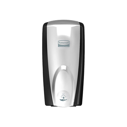 NO-TOUCH soap/disinfectant dispenser, filling quantity 1.1 l, plastic, black-chrome.