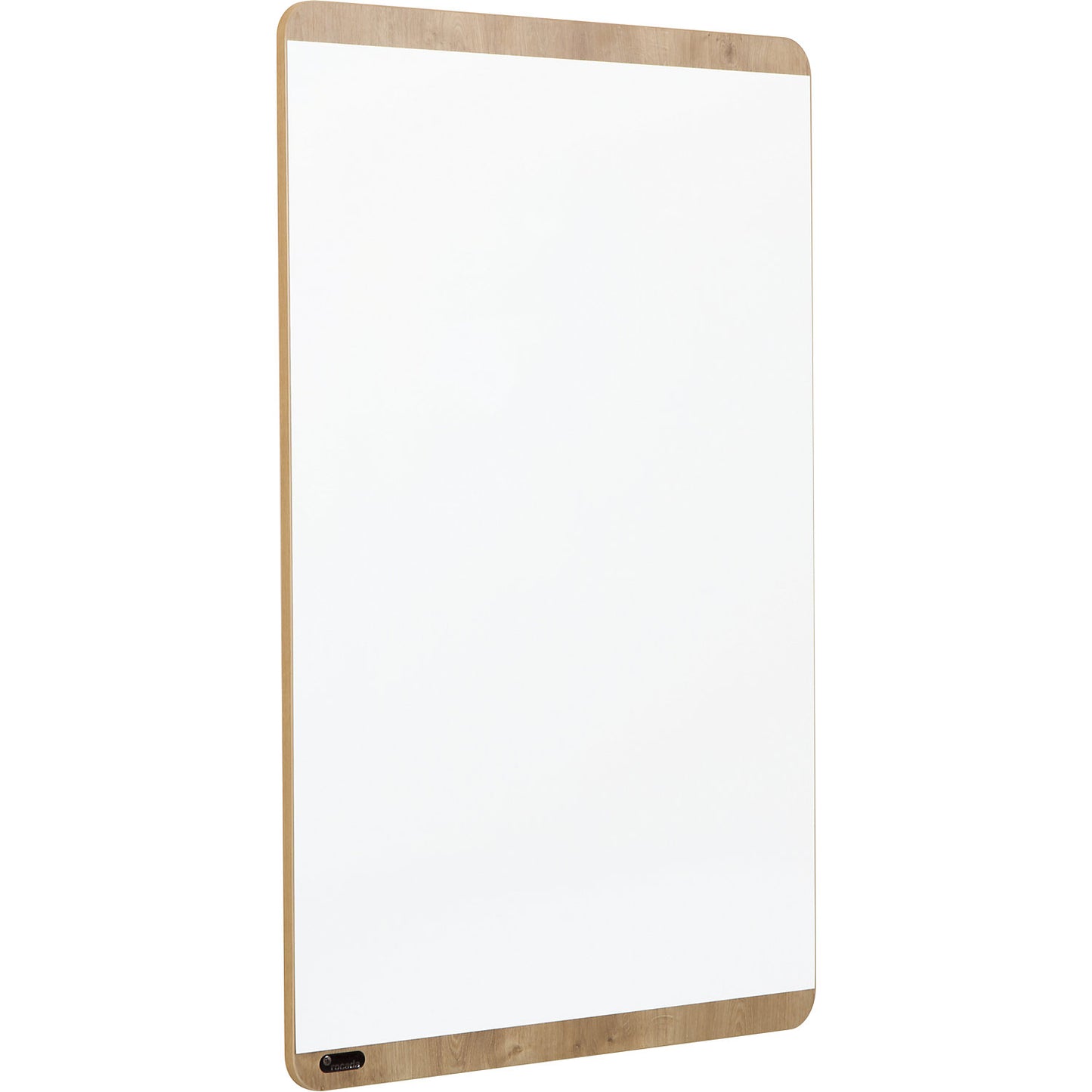 NATURAL whiteboard, frame in wood finish, board white, WxH 750 x 1150 mm.