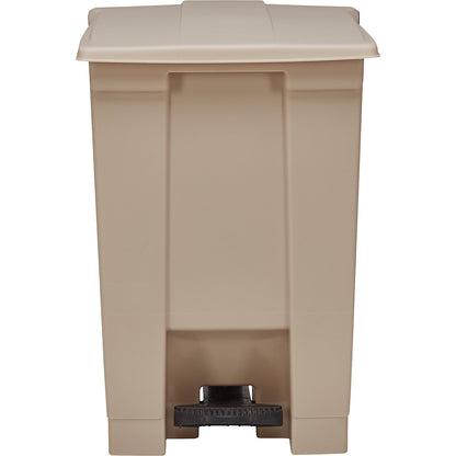 Foot pedal bin, industry, made of polyethylene, capacity 45 l, beige.
