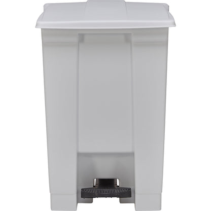 Foot pedal bin, industry, made of polyethylene, capacity 45 l, white.
