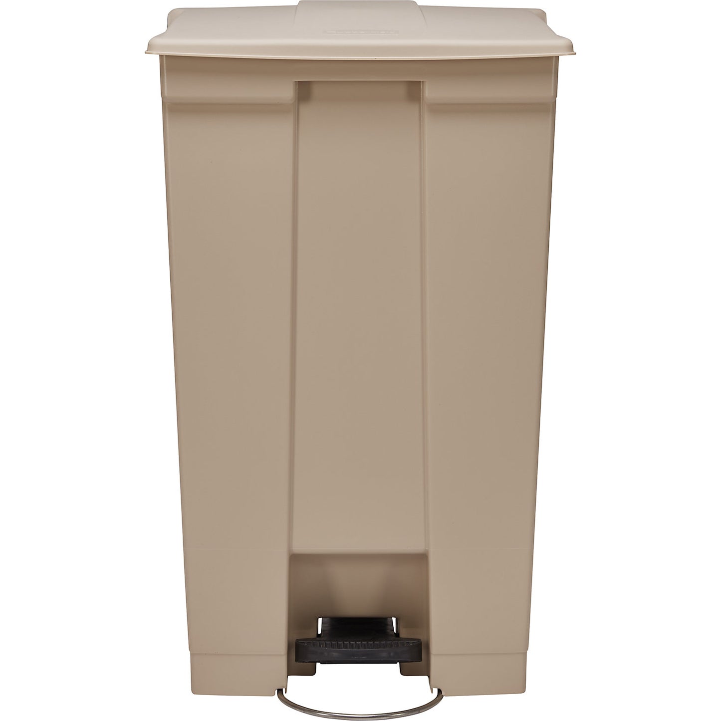 Foot pedal bin, industry, made of polyethylene, capacity 87 l, beige.