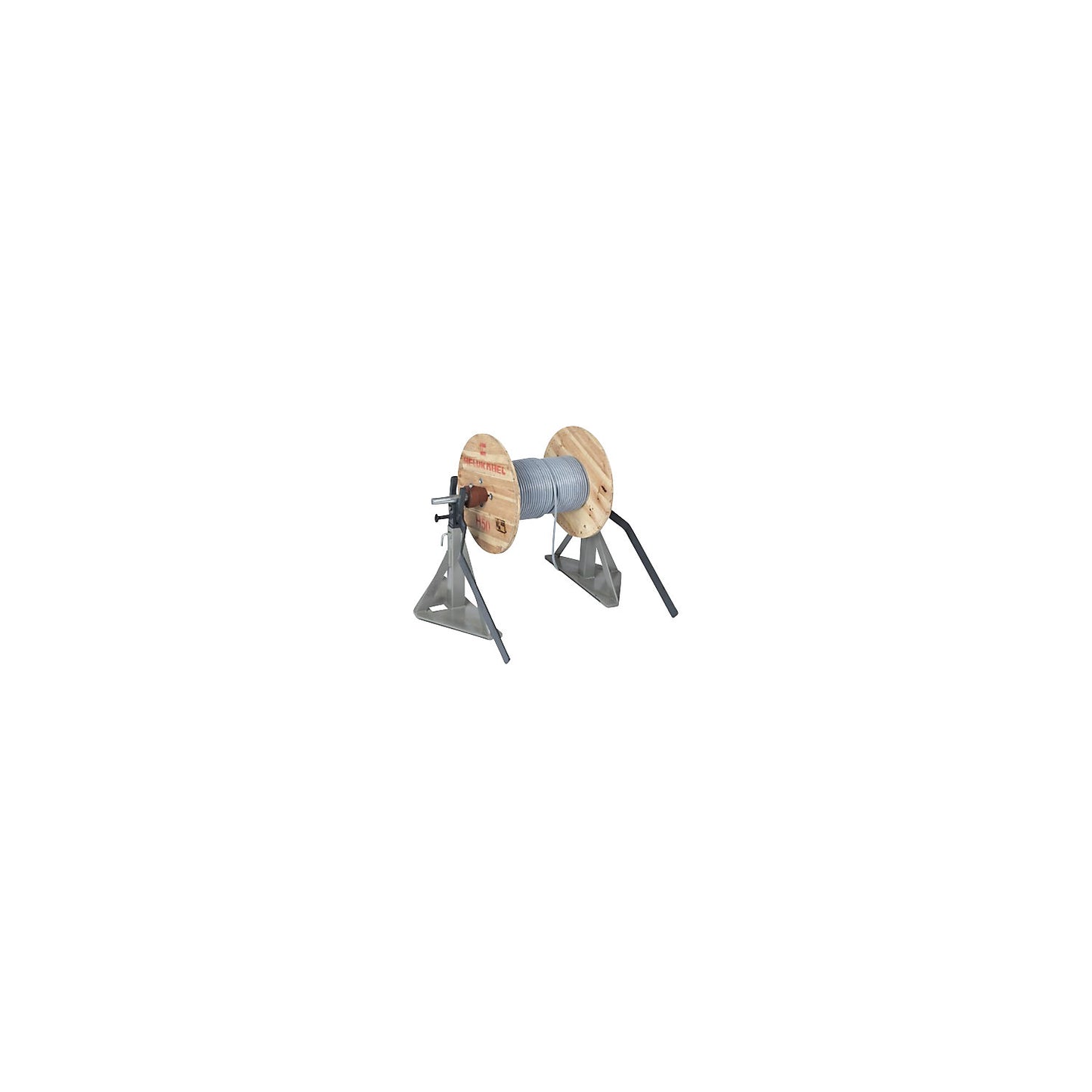 Drum unwinder, with axle bearing, for drum Ø 710 - 1000 mm.