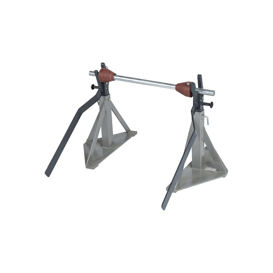 Drum unwinder, with axle bearing, for drum Ø 900 - 1400 mm.