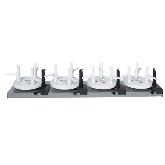 Unwinding/storage system, for 4 cable rings, min. outside ring Ø 190 mm.