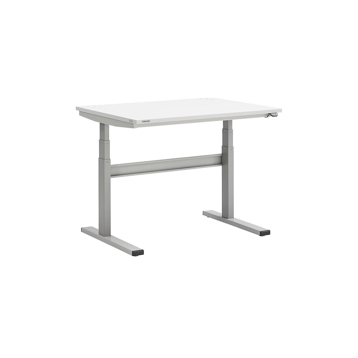Work table, electric height adjustment, height 630 - 1270 mm, standard model, WxD 1100 x 800 mm.