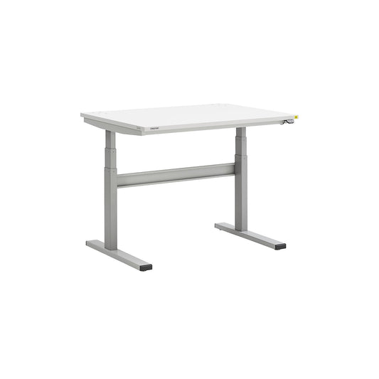 Work table, electric height adjustment, height 630 - 1270 mm, ESD model, WxD 1100 x 800 mm.