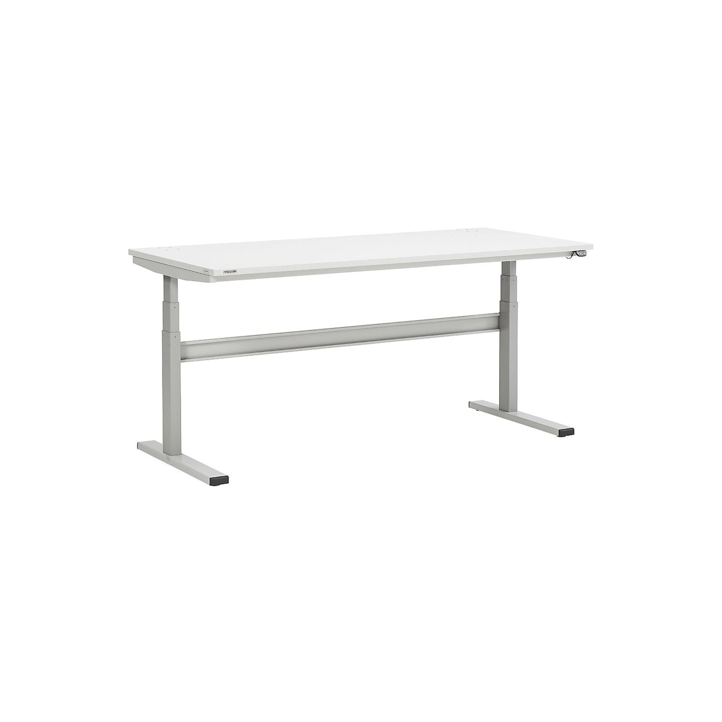 Work table, electric height adjustment, height 630 - 1270 mm, standard model, WxD 1800 x 800 mm.