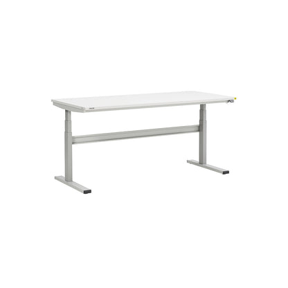Work table, electric height adjustment, height 630 - 1270 mm, ESD model, WxD 1800 x 800 mm.