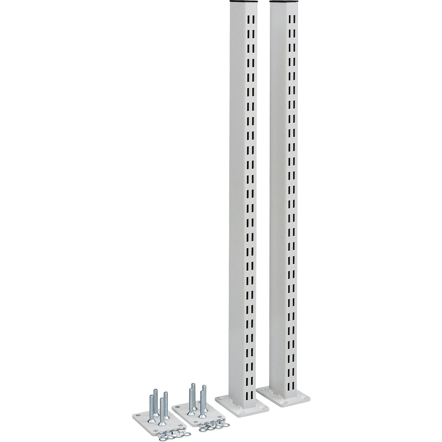 Upright tube for work table, with flange, 1 pair, height 790 mm.
