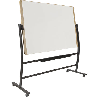 NATURAL mobile whiteboard, steel, painted, HxWxD 1720 x 1620 x 640 mm.