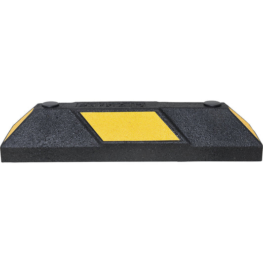 Park-AID® wheel stop, LxWxH 550 x 150 x 100 mm, black / yellow.