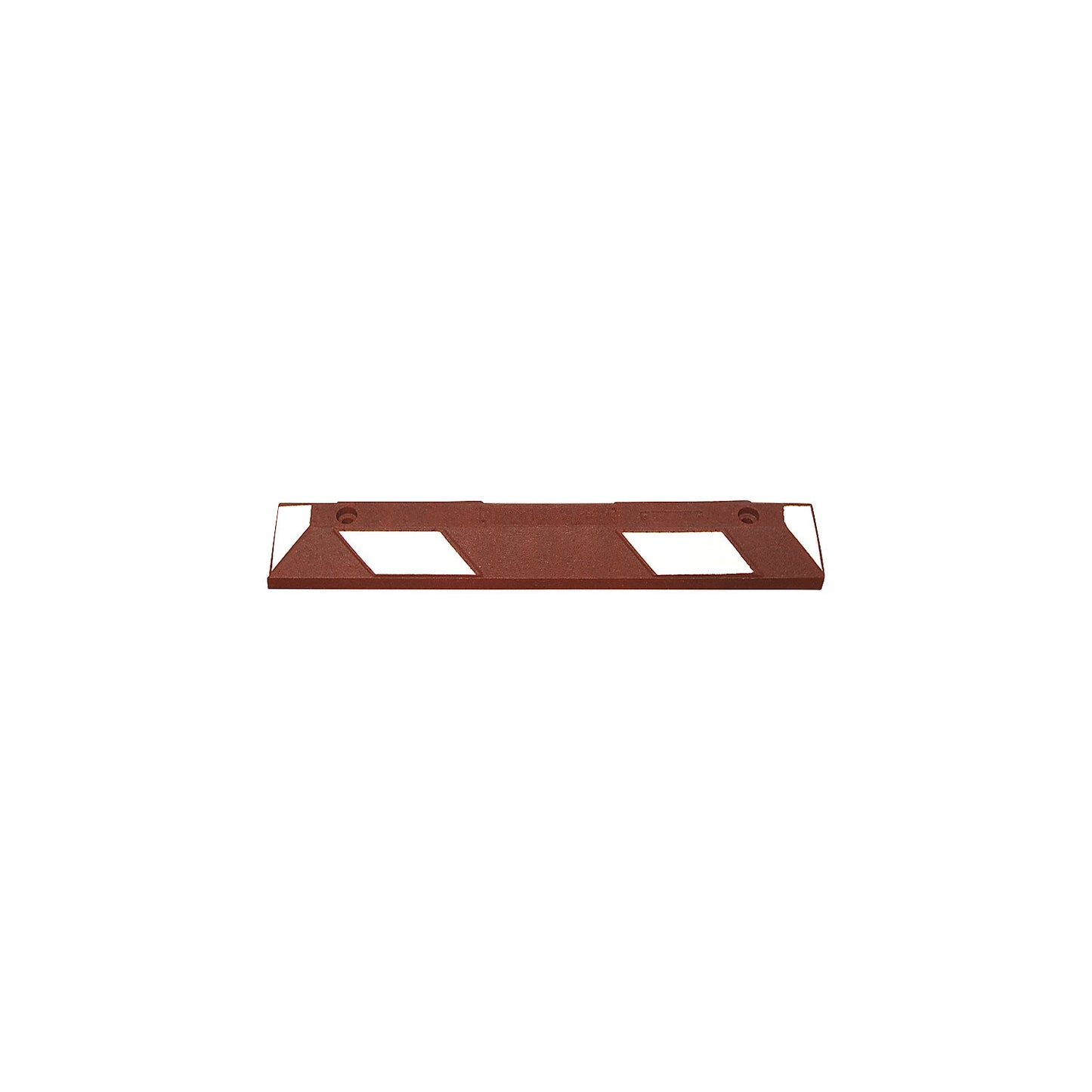 Park-AID® wheel stop, LxWxH 900 x 150 x 100 mm, red brown / white.